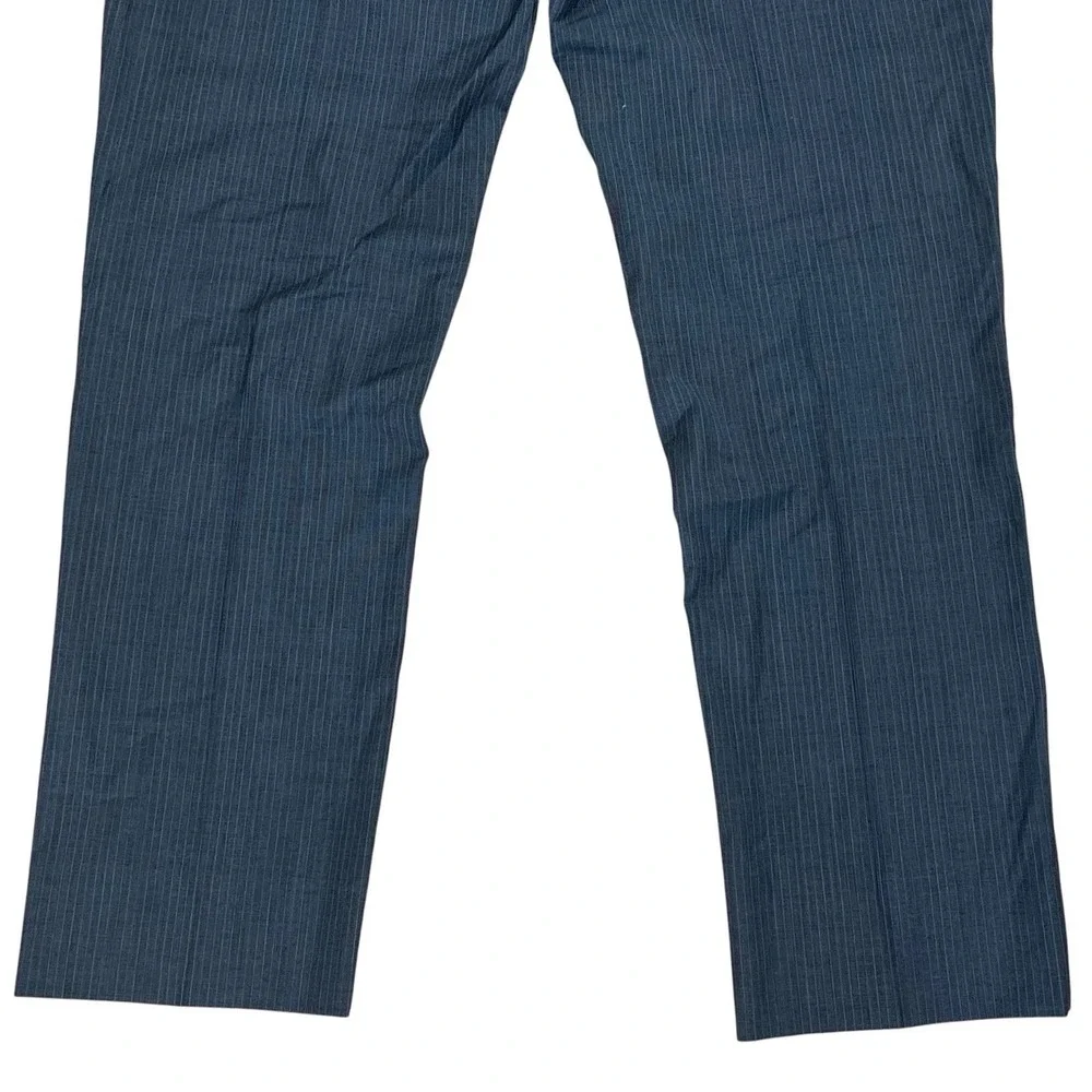Brooks Brothers Wool Blend Trousers 38x32 Gray Pinstripe Pants Old Money Preppy